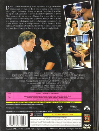 Niemoralna propozycja (Najpiękniejsze Filmy o Miłości 08) (booklet) [DVD]