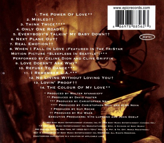 Celine Dion: Colour of My Love [CD]
