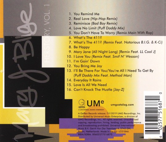 Mary J. Blige: Herstory Vol.1 [CD]