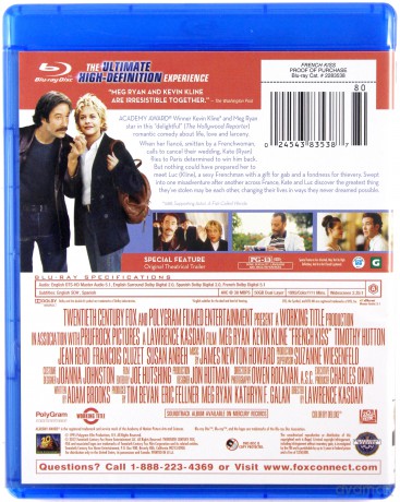 French Kiss (Francuski pocałunek) [Blu-Ray]
