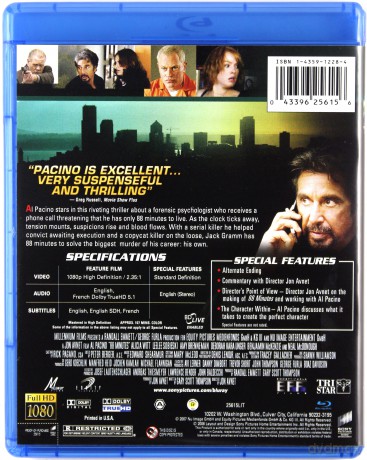 88 Minutes (88 minut) [Blu-Ray]