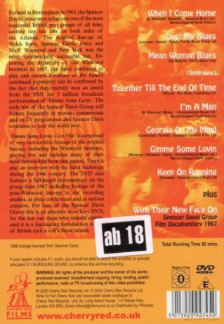 The Spencer Davis Group: Gimme Some Lovin` - Live 1966 [DVD]