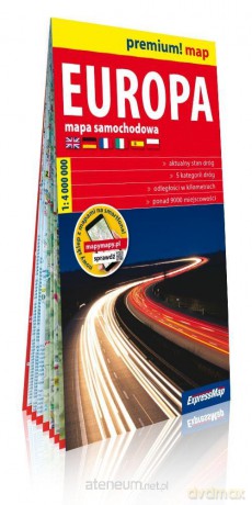 Premium! map Europa 1:4 000 000 mapa
