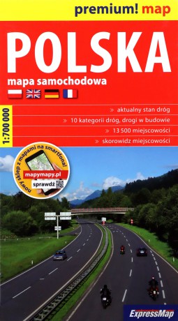 Premium! map Polska 1:700 000 mapa