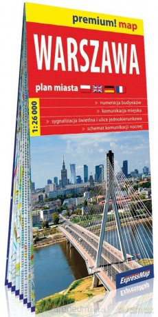 Premium! map Warszawa 1:26 000 plan miasta