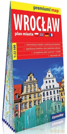 Premium! map Wrocław 1:22 500 plan miasta