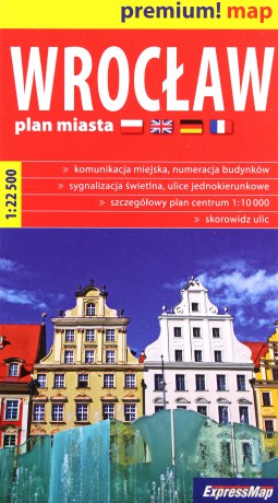 Premium! map Wrocław 1:22 500 plan miasta