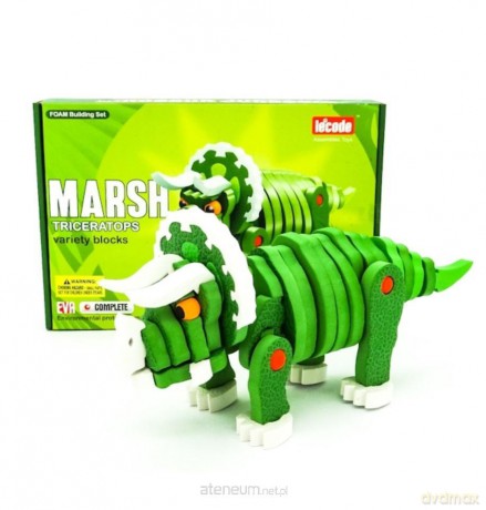 Puzzle piankowe 3D Dinozaury Triceratops [PUZZLE]