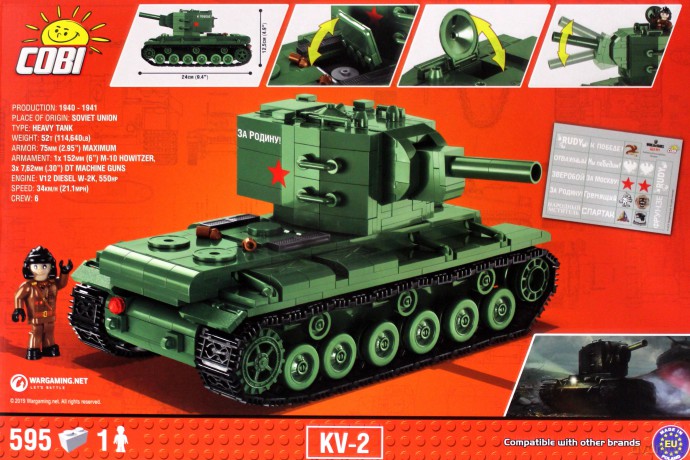 Small Army Wot KV-2 [KLOCKI]