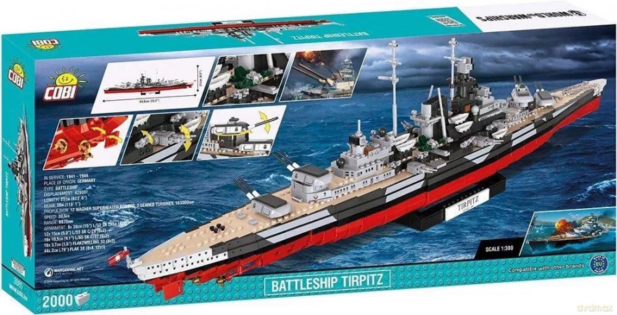 Small Army WOWS Battleship Tirpitz [KLOCKI]