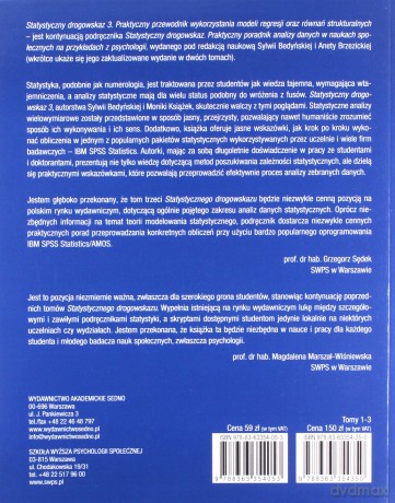 Statystyczny drogowskaz (Tom 3) - Sylwia Bedyńska, Monika Książek [KSIĄŻKA]