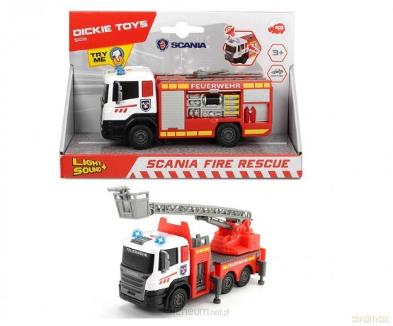 Straż pożarna metalowa Scania 17 cm