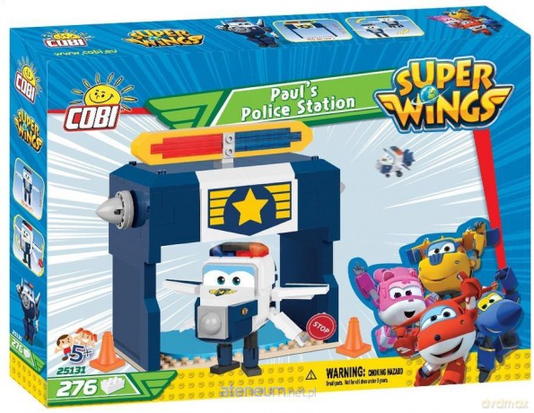 Super Wings Paul's Police Station [KLOCKI]
