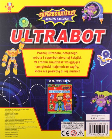 Superbohaterzy. Naklejki i zadania. Ultrabot [KSIĄŻKA]