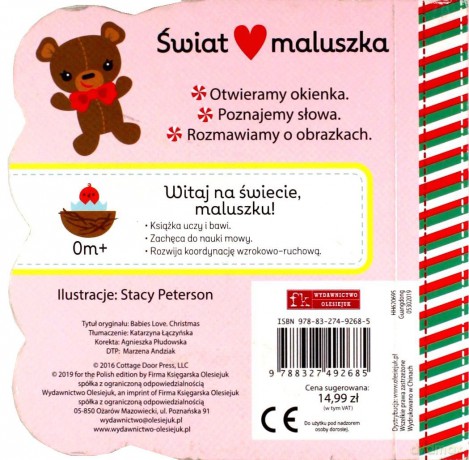 Świat maluszka. Święta. Książeczka z okienkami [KSIĄŻKA]