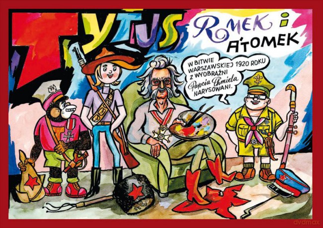 Tytus, Romek i A'Tomek w Bitwie Warszawskiej 1920 roku z wyobraźni Papcia Chmiela narysowani [książka]