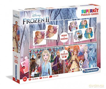 CLEMENTONI Superkit 2x30 + memo + domino Frozen 2 [PUZZLE]