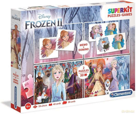 CLEMENTONI Superkit 2x30 + memo + domino Frozen 2 [PUZZLE]