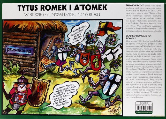 Tytus, Romek i A’Tomek w bitwie grunwaldzkiej 1410 roku z wyobraźni Papcia Chmiela narysowani [książka]