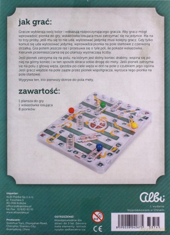 Węże i drabiny gra podróżna [GRA PLANSZOWA]