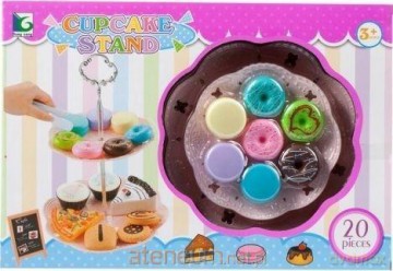 Zestaw kuchenny ciastka z paterą
