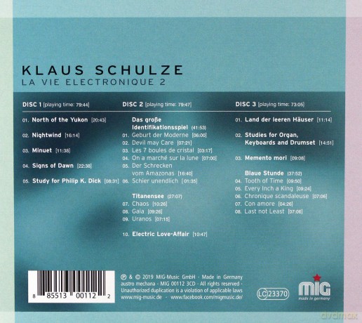Klaus Schulze: La Vie Electronique 2 [3CD]