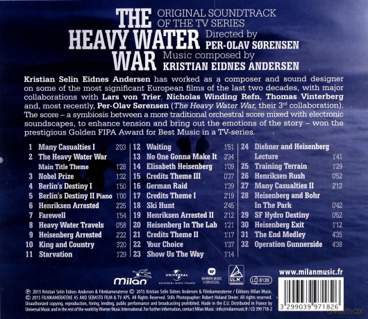 Heavy Water War soundtrack [CD]