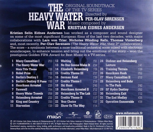 Heavy Water War soundtrack [CD]