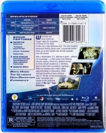 Enemy of the State (Wróg publiczny) [Blu-Ray]