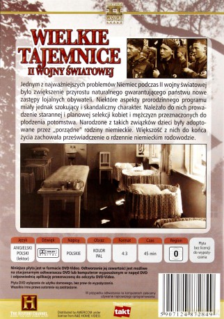 Wielkie Tajemnice II Wojny Światowej 08:  Idealne dzieci Hitlera [DVD]