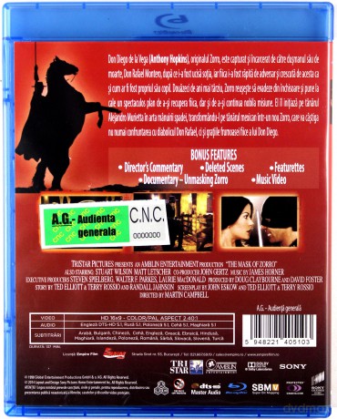 Maska Zorro [Blu-Ray]
