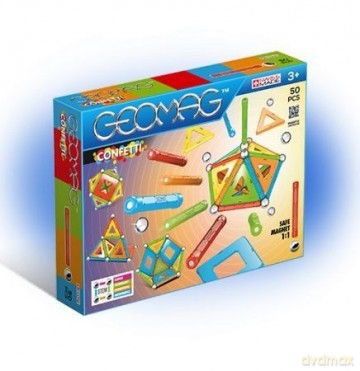 Geomag Klocki Magnetyczne Confetti 50 el. [KLOCKI]