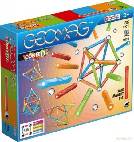 Klocki magnetyczne Confetti 35 el. [KLOCKI]