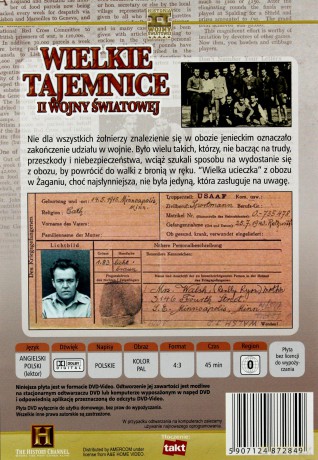 Wielkie Tajemnice II Wojny Światowej 09: Wielkie Ucieczki II Wojny Światowej [DVD]
