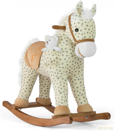 Konik na biegunach Pony Gray Dot