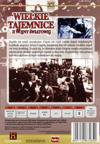 Wielkie Tajemnice II Wojny Światowej 10: Deszyfranci kodów [DVD]