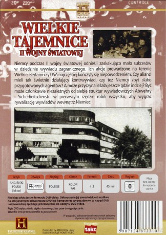 Wielkie Tajemnice II Wojny Światowej 12: Szpiedzy Hitlera [DVD]