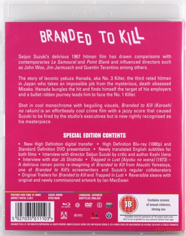 Branded to Kill (Namaszczony do zabijania) [Blu-Ray]+[DVD]