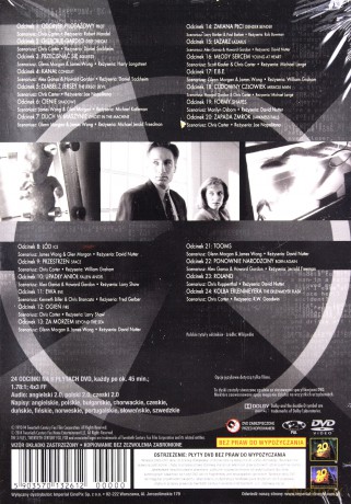 Z archiwum X sezon 1 [BOX] [6DVD]