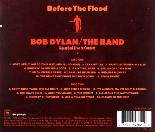 Bob Dylan: Before The Flood [2CD]