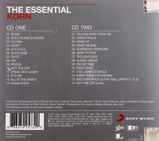 Korn: The Essential [2CD]