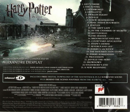 Harry Potter The Deathly Hallows: Part 2 soundtrack (Harry Potter i Insygnia Śmierci 2) (Alexandre Desplat) [CD]