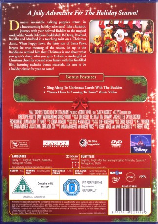 Disney Santa Buddies: The Legend of Santa Paws (Świąteczne psiaki) [Blu-Ray]