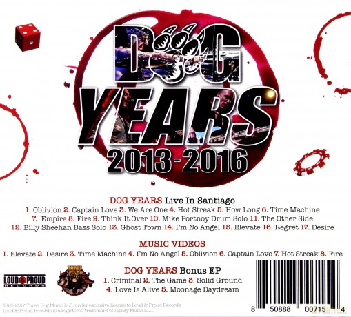 Dog Years - Live In Santiago & Beyond 2013-2016 [5xBlu-Ray]