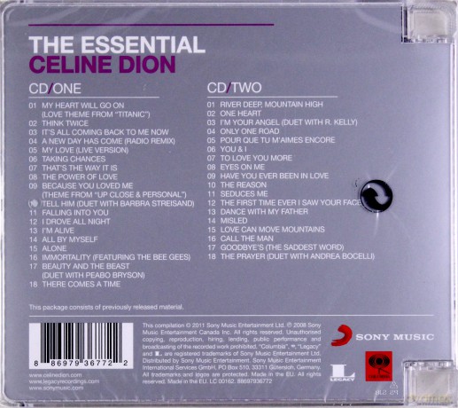 Celine Dion: The Essential Celine Dion [2CD]