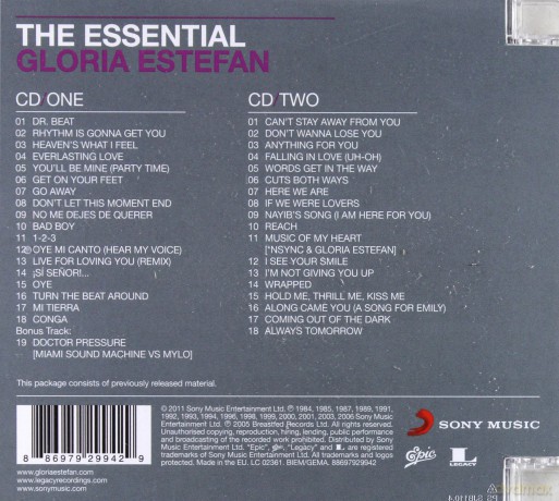Gloria Estefan: The Essential Gloria Estefan [2CD]