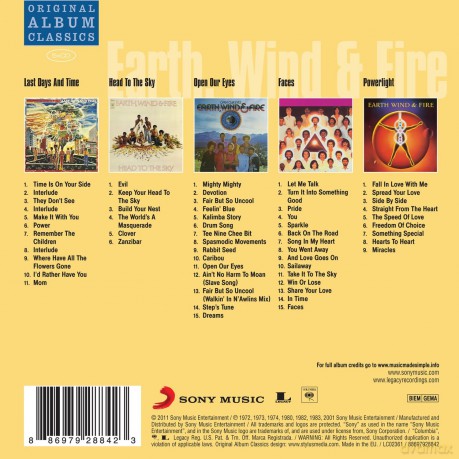 Earth, Wind & Fire: Original Album Classics [BOX] [5CD]