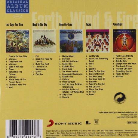 Earth, Wind & Fire: Original Album Classics [BOX] [5CD]