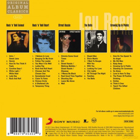Lou Reed: Original Album Classics [BOX] [5CD]