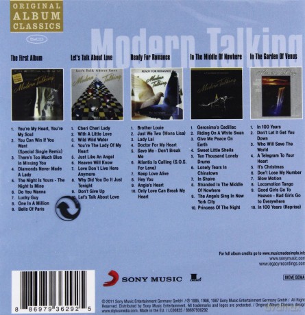 Modern Talking: Original Album Classics [BOX] [5CD]
